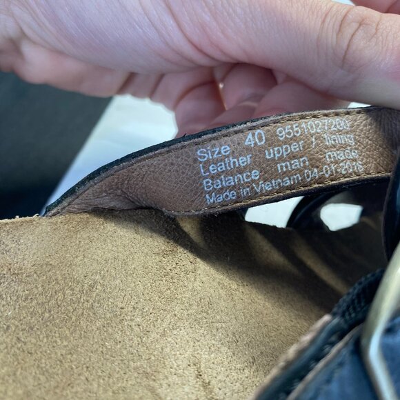 DANSKO Womens Size 40 Dina Black Leather High Heel Stappy Open Toe Slide Sandals - Picture 8 of 15